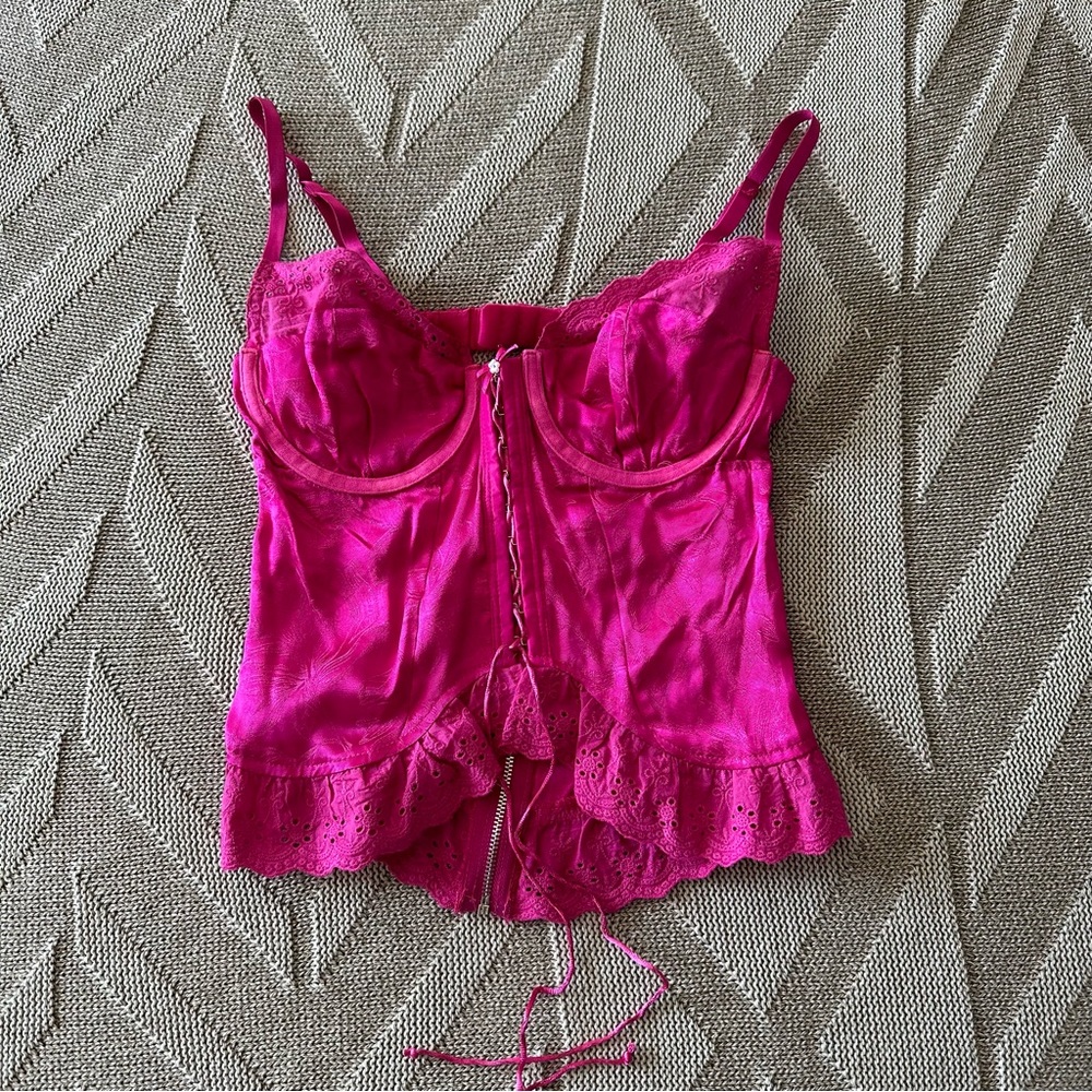 Pink Bustier Top
